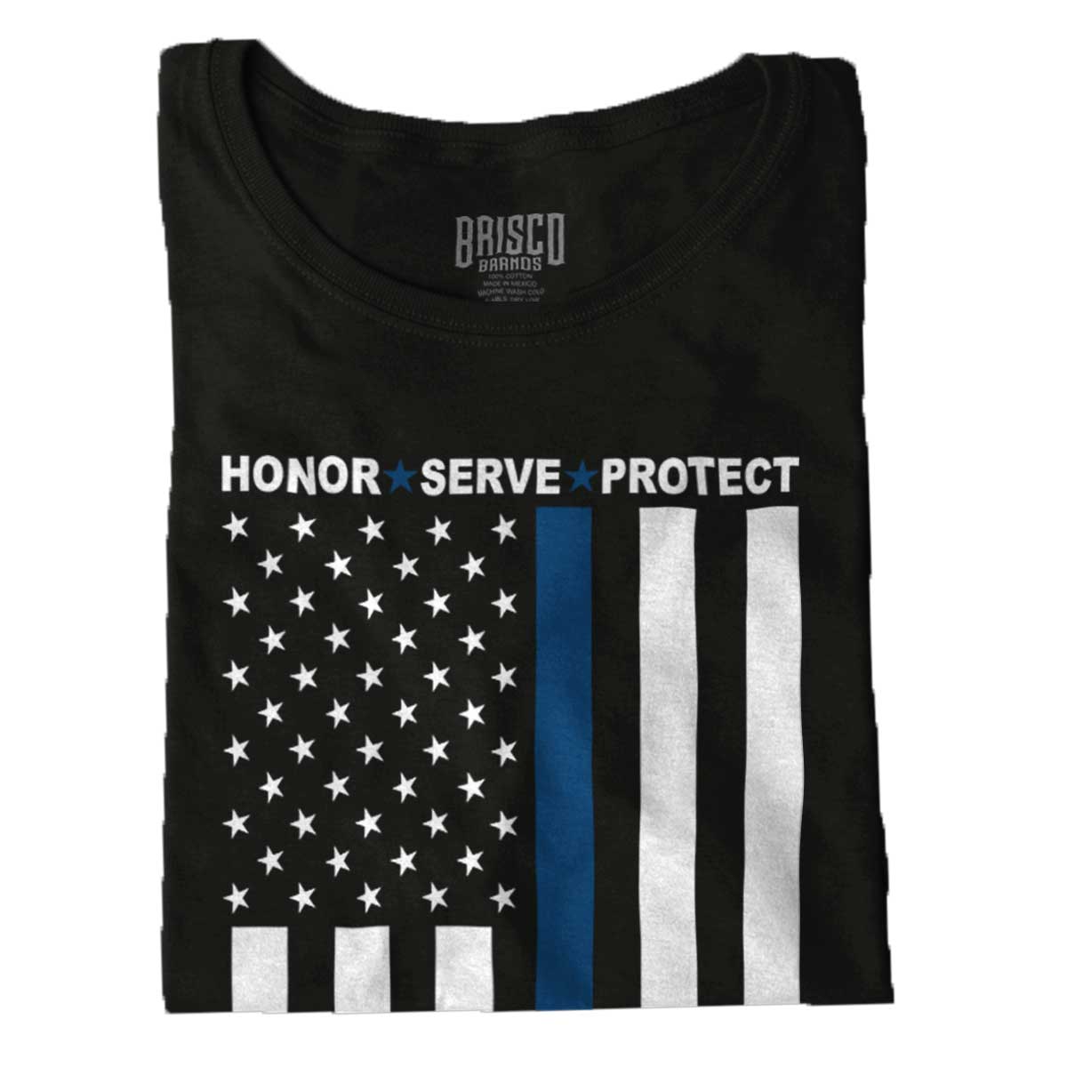 Black|Blue Lives Matter Vertical Ladies T-Shirt|Tactical Tees