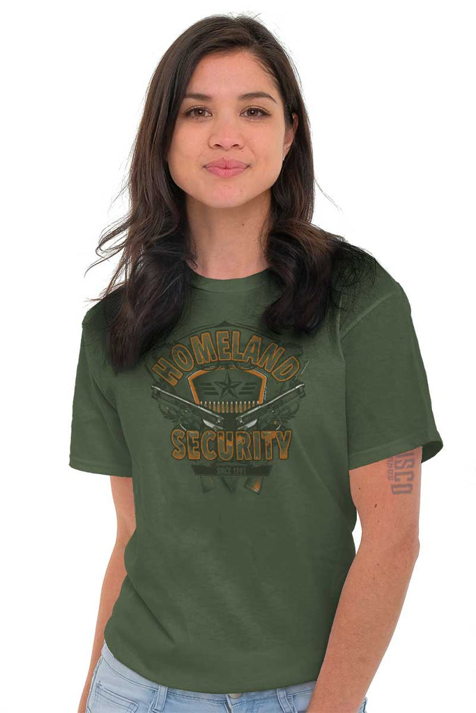 Female_MilitaryGreen2|Homeland Security T-Shirt|Tactical Tees