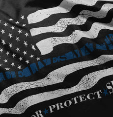 Black|Blue Lives Matter Honor Ladies T-Shirt|Tactical Tees