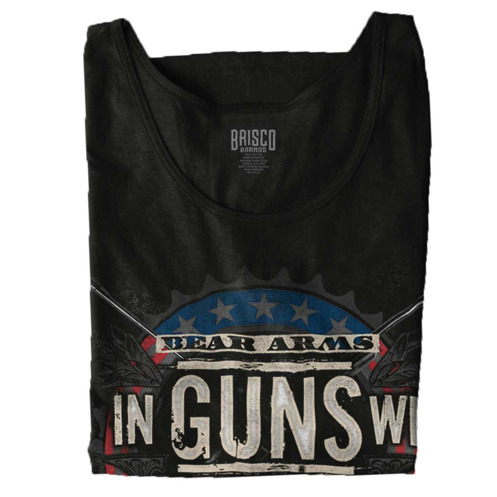 Black|In Guns We Trust Tank Top|Tactical Tees