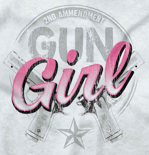 White2|Gun Girl Ladies T-Shirt|Tactical Tees