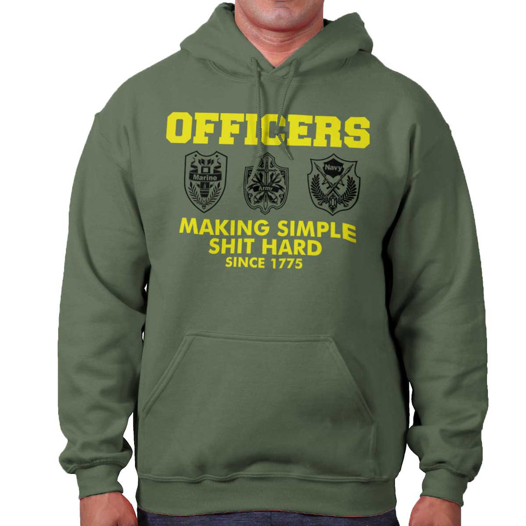 MilitaryGreen|Officers Hoodie|Tactical Tees