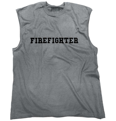 SportGrey|Firefighter Logo Sleeveless T-Shirt|Tactical Tees