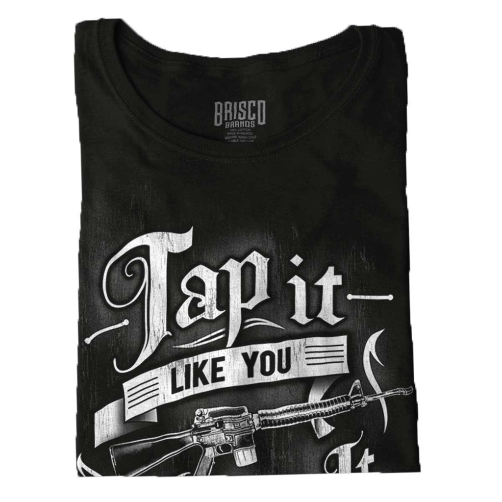 Black|Tap It Like You Mean It Ladies T-Shirt|Tactical Tees