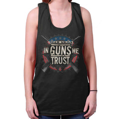Black|In Guns We Trust Tank Top|Tactical Tees