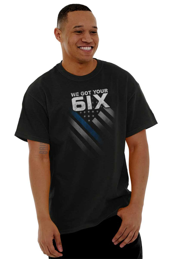Male_Black3|Blue Lives Matter 6 T-Shirt|Tactical Tees
