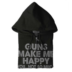 Black|Guns Make Me Happy Zip Hoodie|Tactical Tees