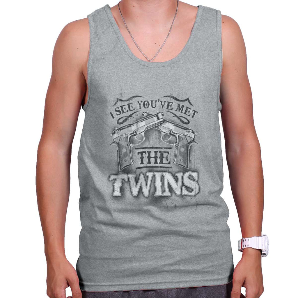 SportGrey|I See Youve Met The Twins Tank Top|Tactical Tees