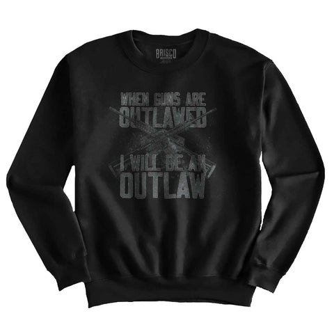 Black|Outlaw Crewneck Sweatshirt|Tactical Tees