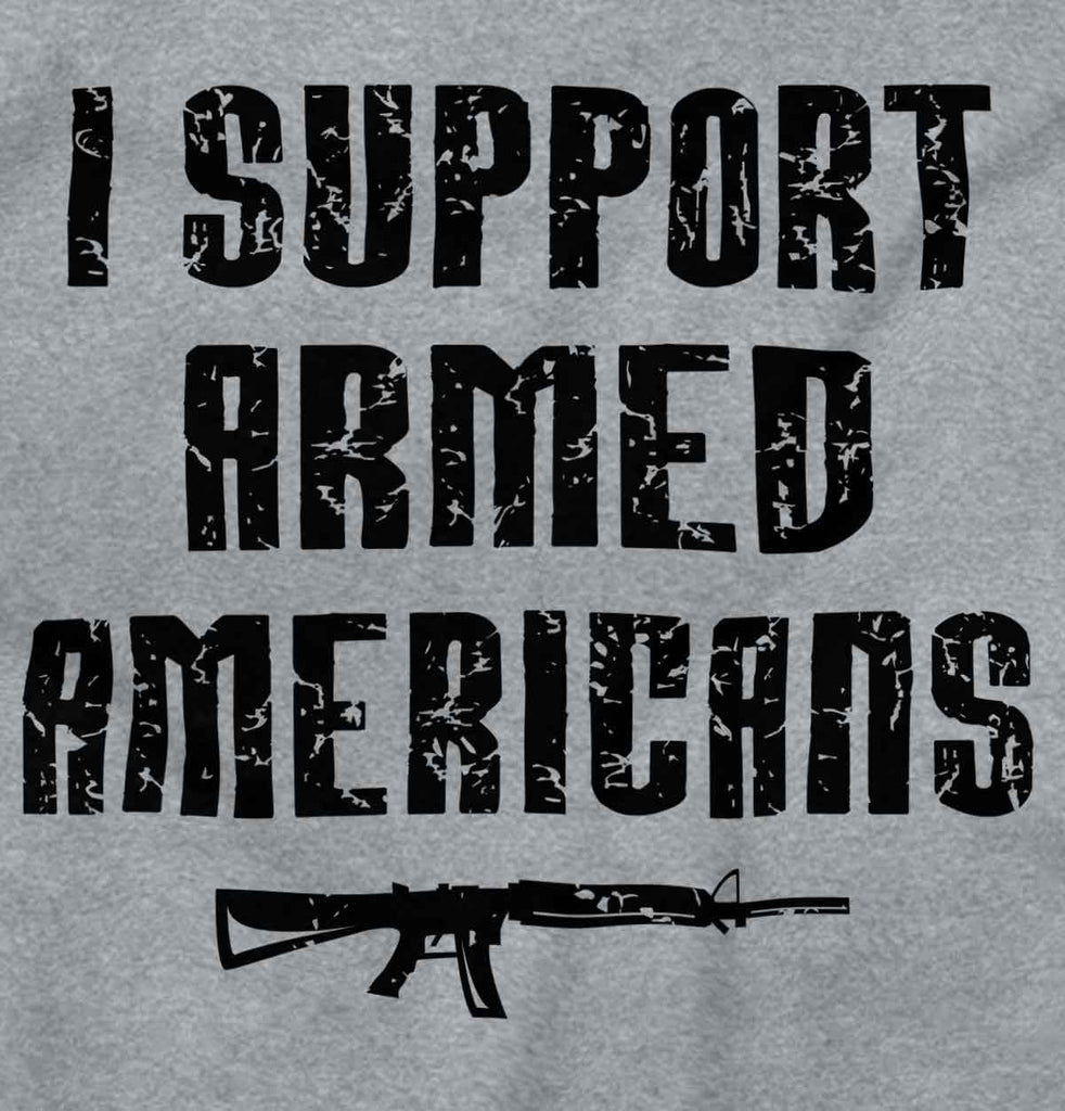 SportGrey2|Support Armed Americans Zip Hoodie|Tactical Tees