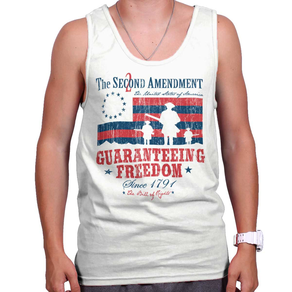 White|Guaranteeing Freedom Tank Top|Tactical Tees