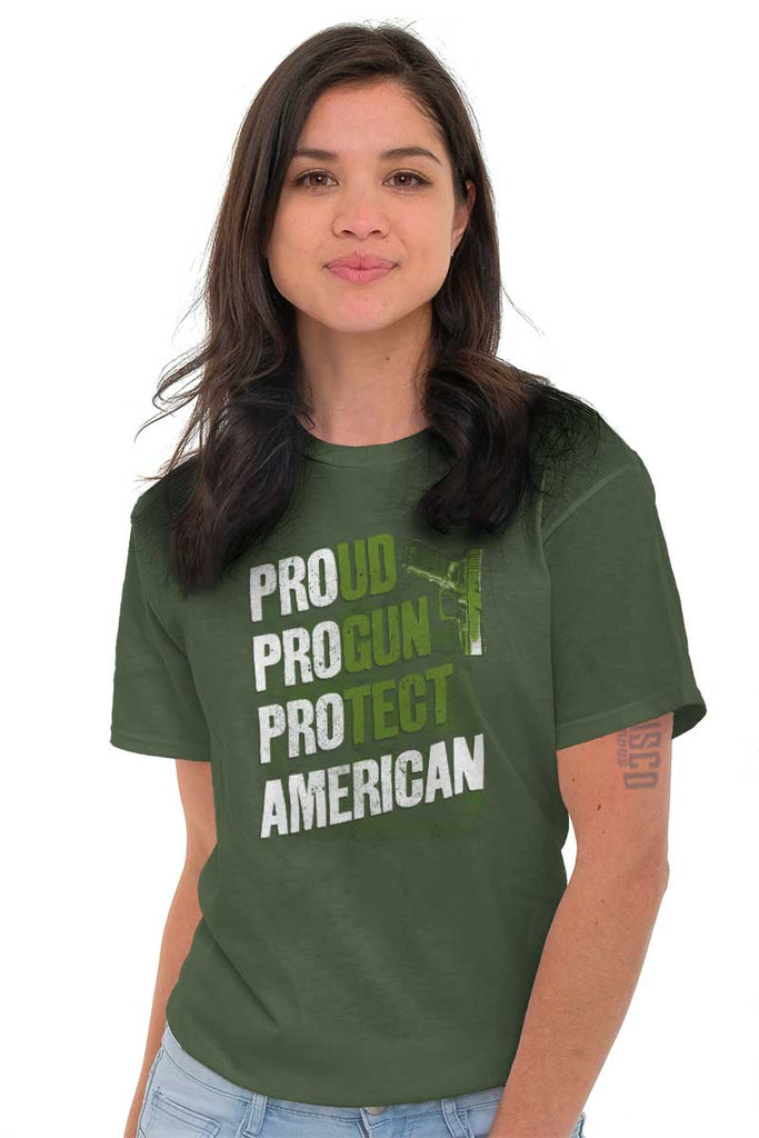 Female_MilitaryGreen2|Pro American T-Shirt|Tactical Tees