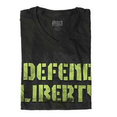 Black|Defend Liberty V-Neck T-Shirt|Tactical Tees