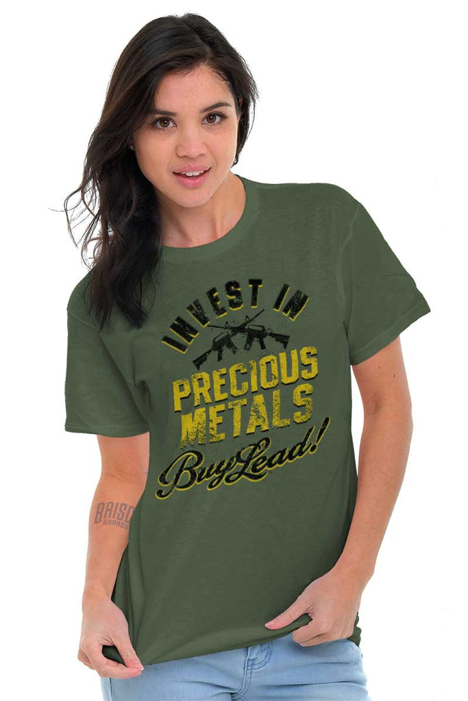 Female_MilitaryGreen2|Precious Metals T-Shirt|Tactical Tees