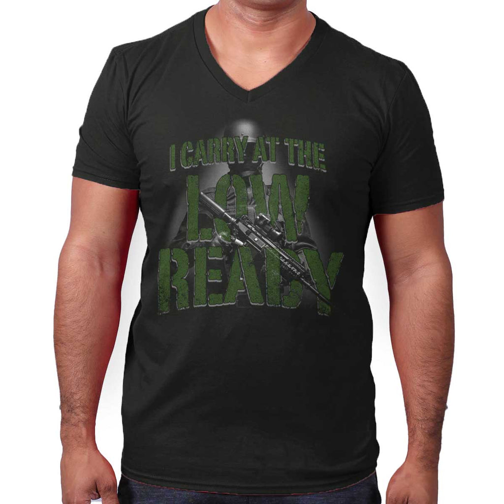 Black|Low Ready V-Neck T-Shirt|Tactical Tees