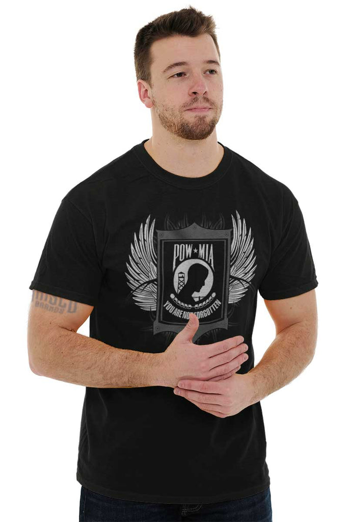 Male_Black2|POW MIA You Are Not Forgotten T-Shirt|Tactical Tees