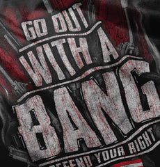 Black|Go Out With A Bang Junior Fit V-Neck T-Shirt|Tactical Tees