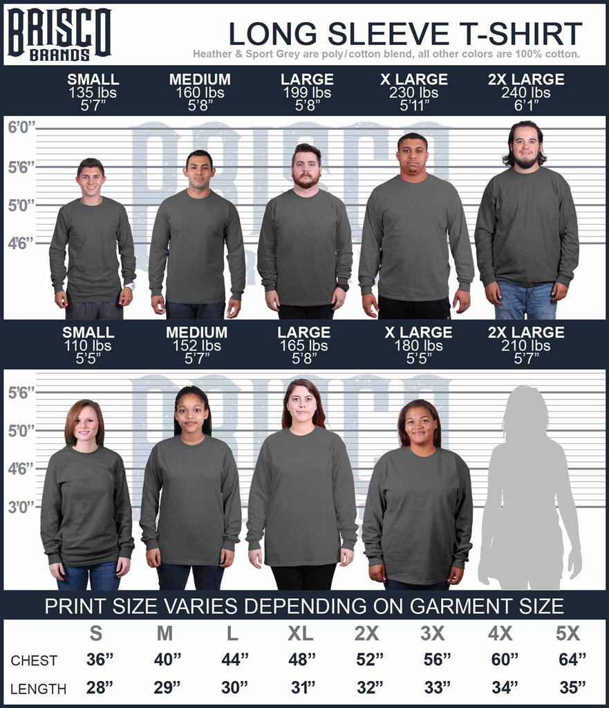 Charcoal|My Family Long Sleeve Tee|Tactical Tees