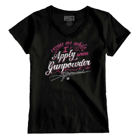 Black|Gunpowder Junior Fit V-Neck T-Shirt|Tactical Tees