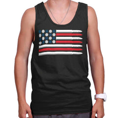 Black|Bullet Flag Tank Top|Tactical Tees