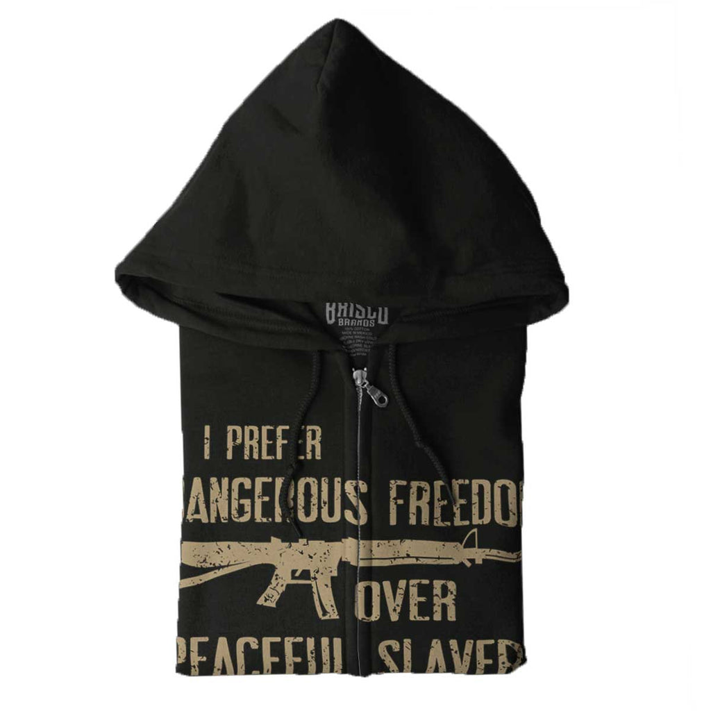 Black|Peaceful Slavery Zip Hoodie|Tactical Tees