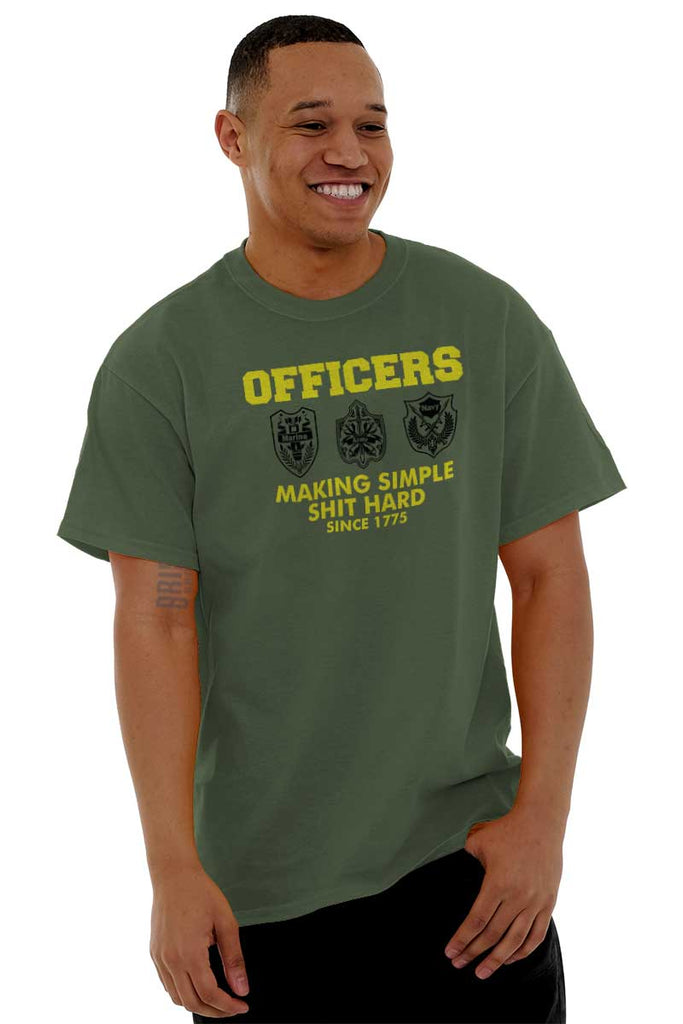 Male_MilitaryGreen2|Officers T-Shirt|Tactical Tees