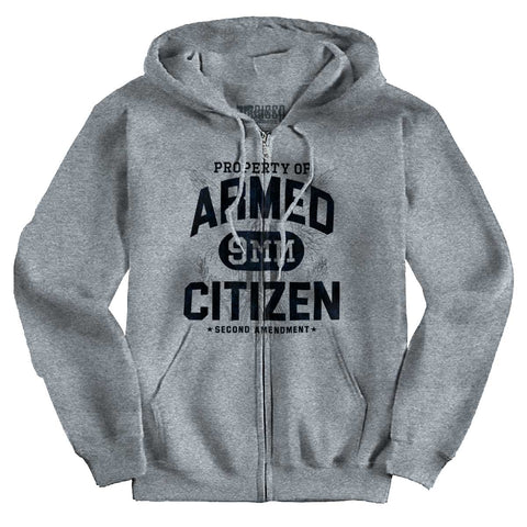 SportGrey|Armed Citizen Zip Hoodie|Tactical Tees