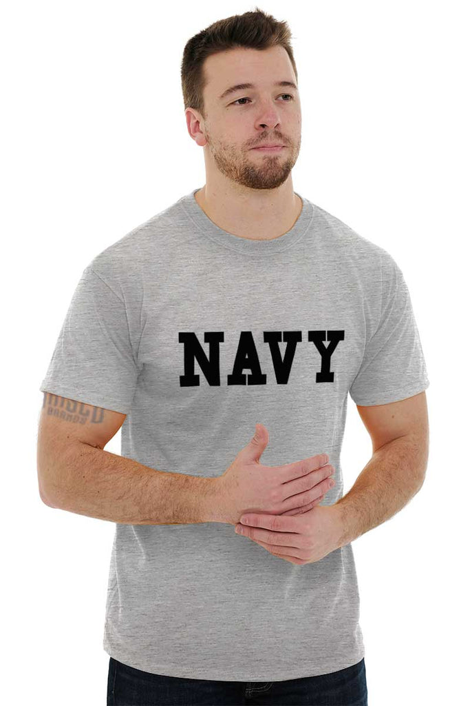 Male_SportGrey2|Navy Logo T-Shirt|Tactical Tees