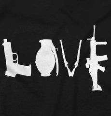 Black2|Gun Love Zip Hoodie|Tactical Tees