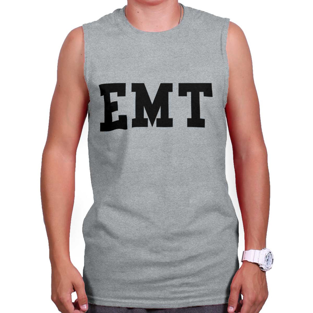 SportGrey|EMT Logo Sleeveless T-Shirt|Tactical Tees