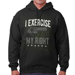 Black|I exercise My Right Hoodie|Tactical Tees