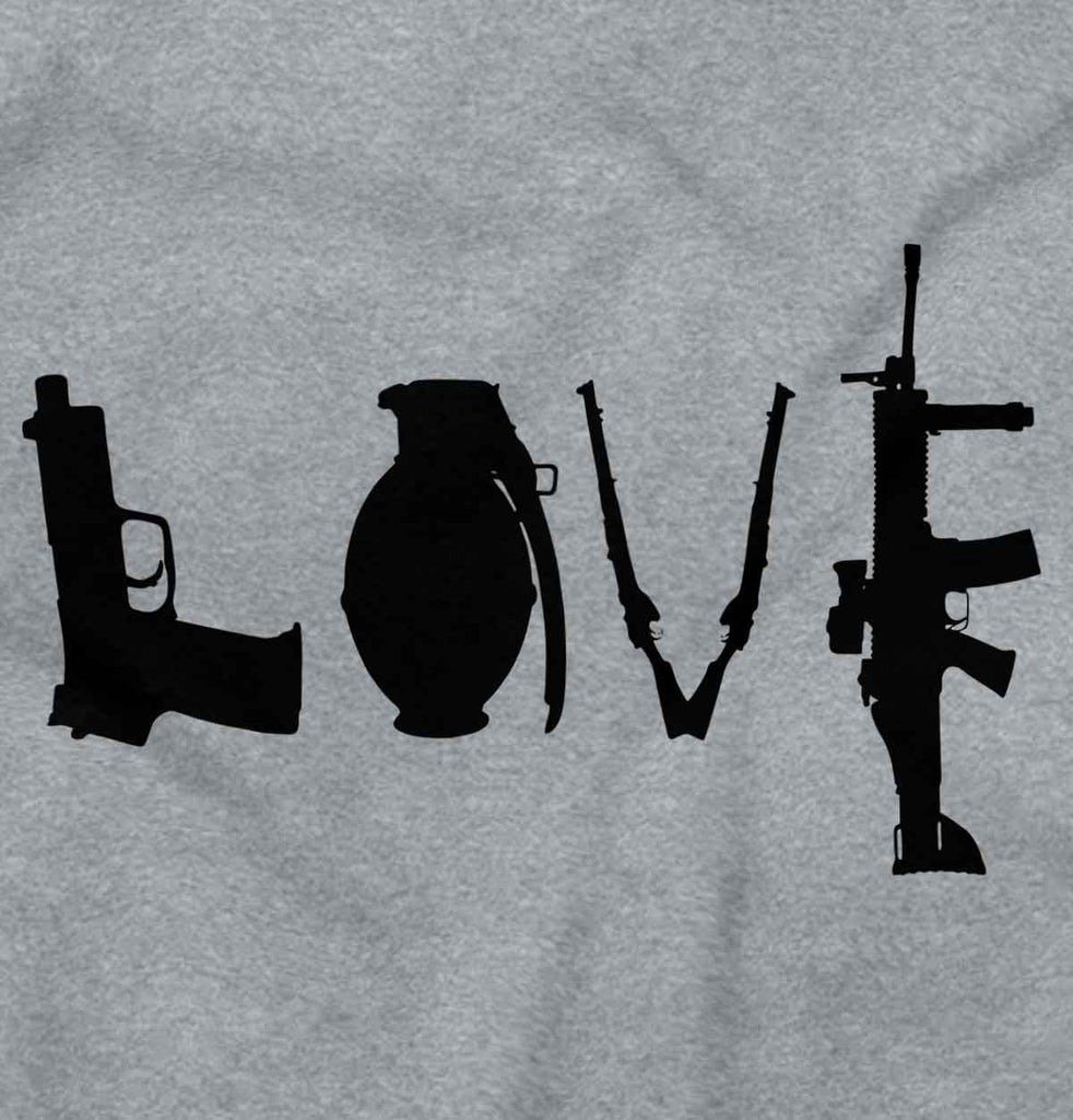 SportGrey2|Gun Love V-Neck T-Shirt|Tactical Tees