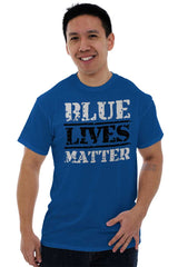 Male_Royal1|Blue Lives Matter Bold T-Shirt|Tactical Tees