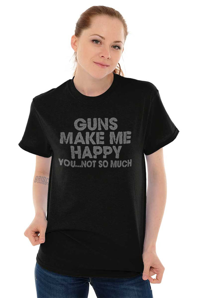 Female_Black2|Guns Make Me Happy T-Shirt|Tactical Tees
