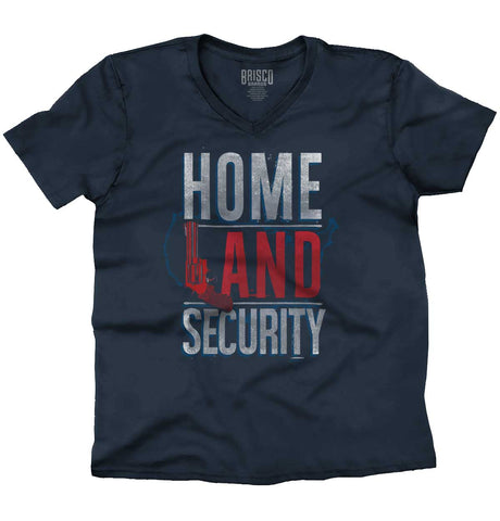 Navy|Homeland Security V-Neck T-Shirt|Tactical Tees