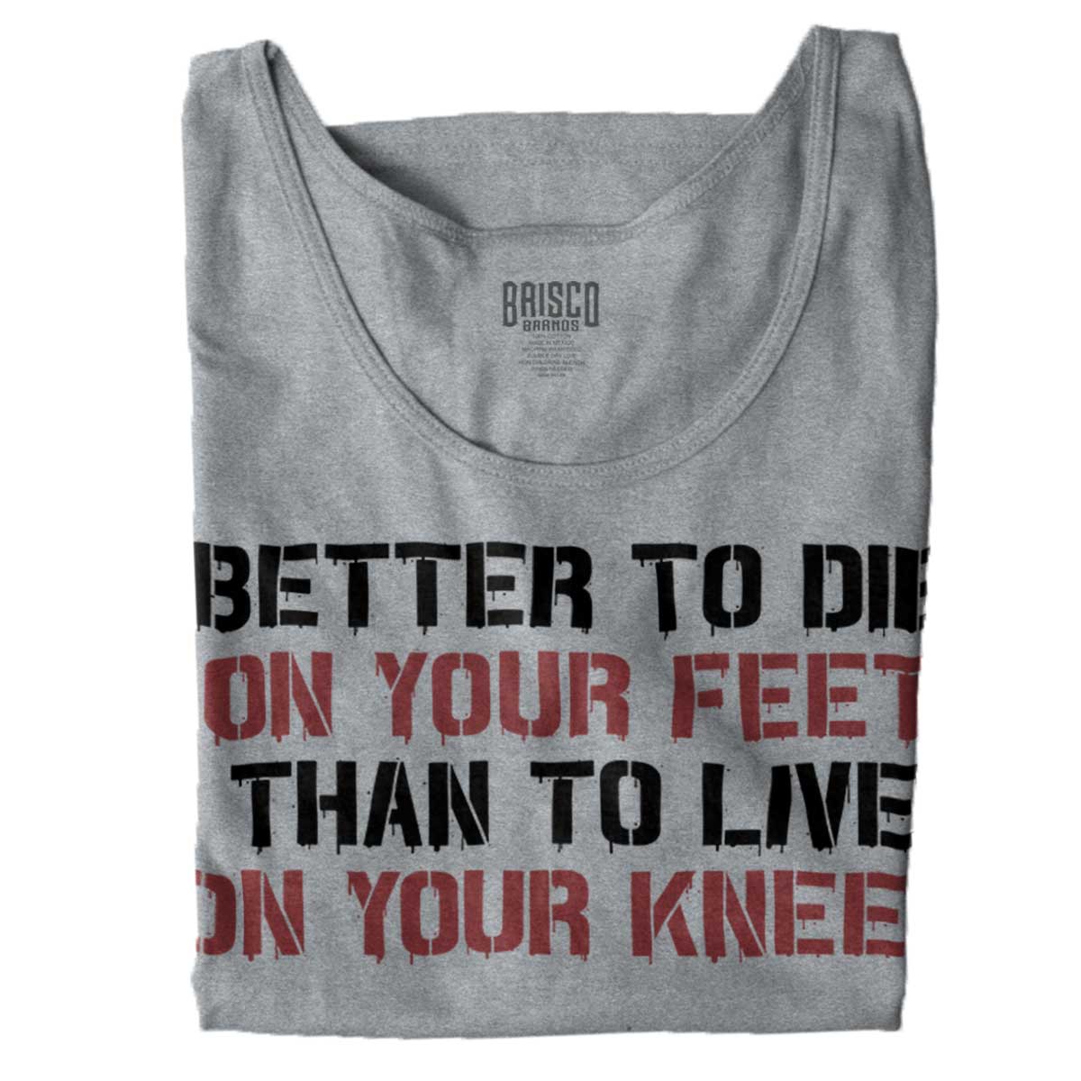SportGrey|Die on Your Feet Tank Top|Tactical Tees