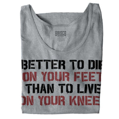 SportGrey|Die on Your Feet Tank Top|Tactical Tees
