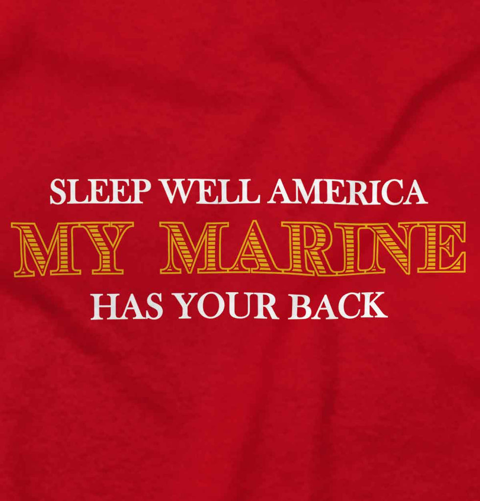 CherryRed2|This Marine Has Your Back V-Neck T-Shirt|Tactical Tees