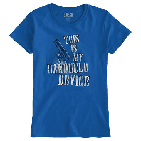 Royal|Handheld Device Ladies T-Shirt|Tactical Tees