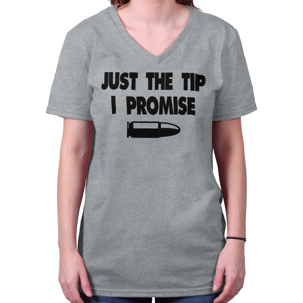 SportGrey|Just the Tip V-Neck T-Shirt|Tactical Tees