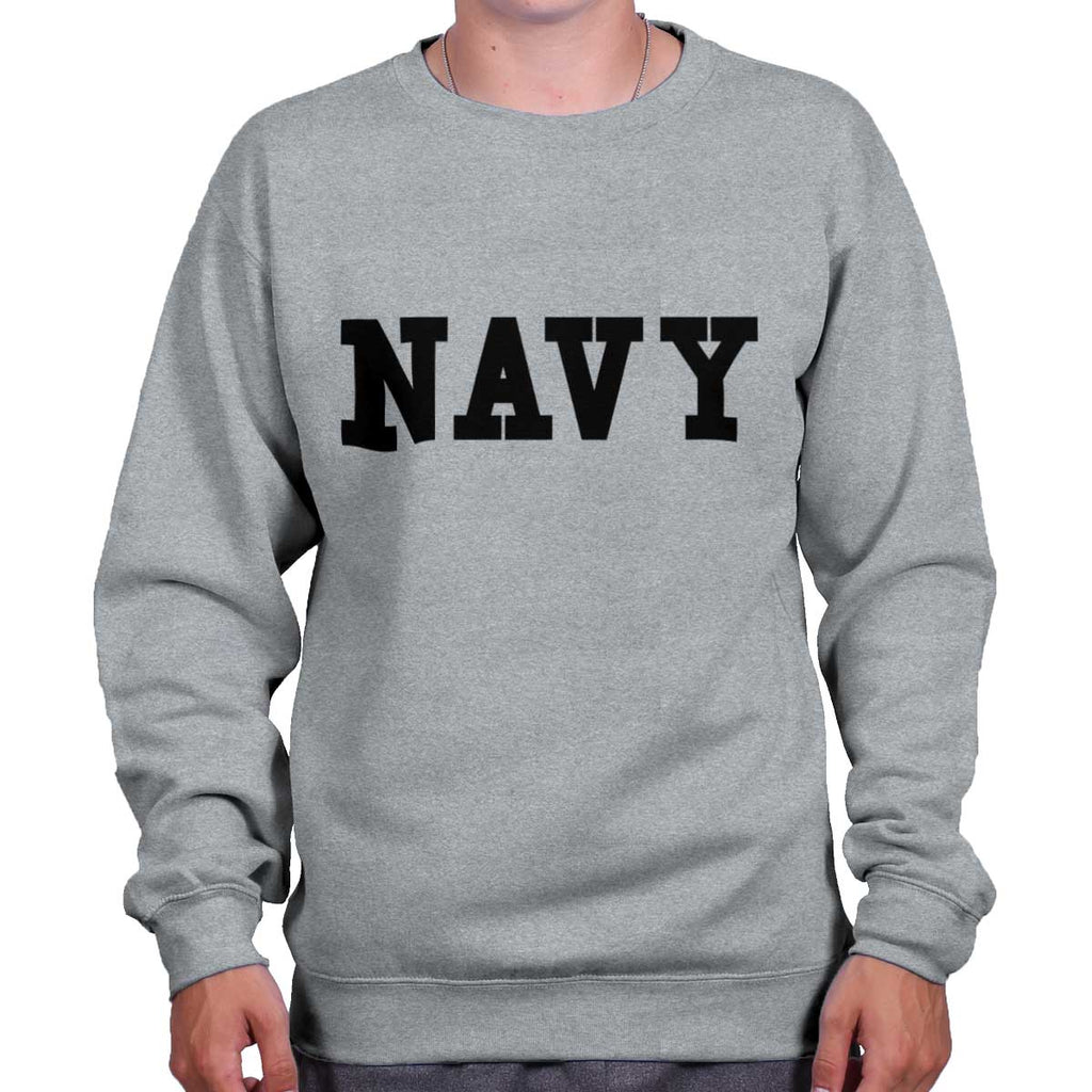 Navy Logo Crewneck Sweatshirt | Tactical Tees