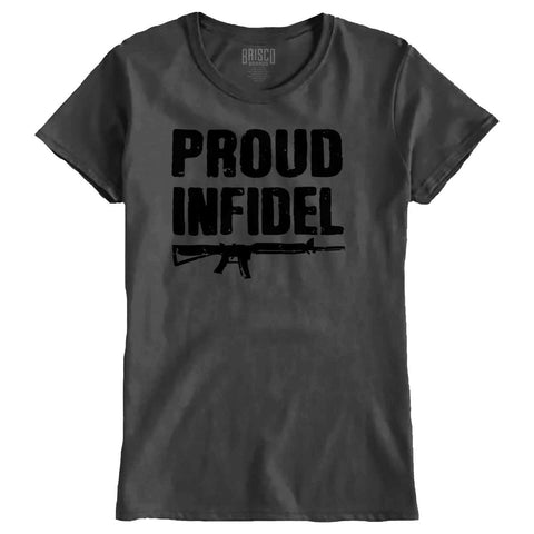 Charcoal|Proud Infidel Ladies T-Shirt|Tactical Tees