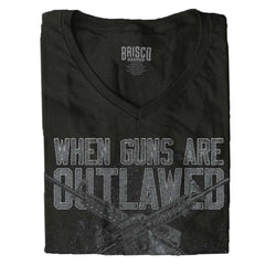 Black|Outlaw Junior Fit V-Neck T-Shirt|Tactical Tees