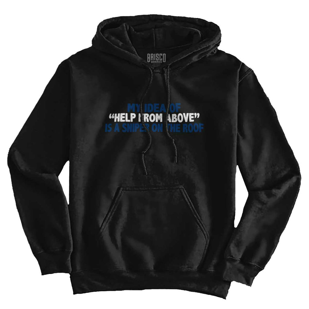 Black1|Help From Above Hoodie|Tactical Tees