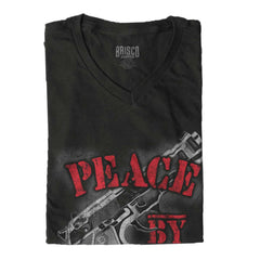 Black|Peace by Piece V-Neck T-Shirt|Tactical Tees