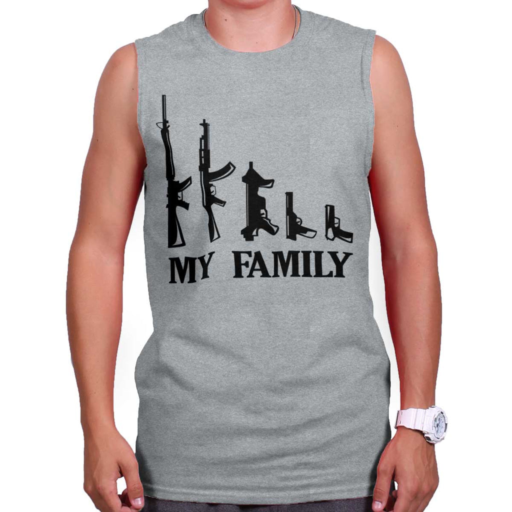SportGrey|My Family Sleeveless T-Shirt|Tactical Tees