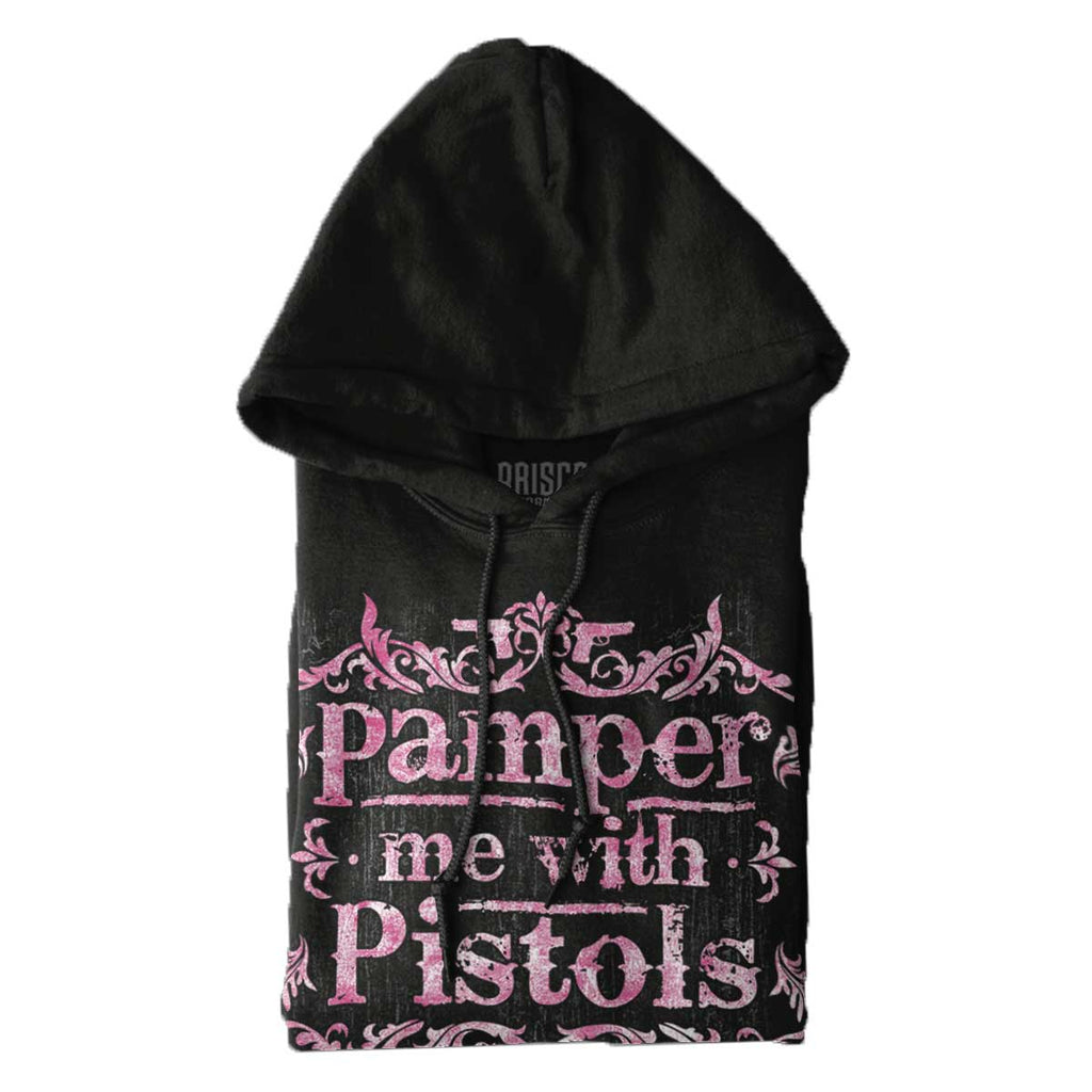 Black|Pamper Me With Pistols Hoodie|Tactical Tees