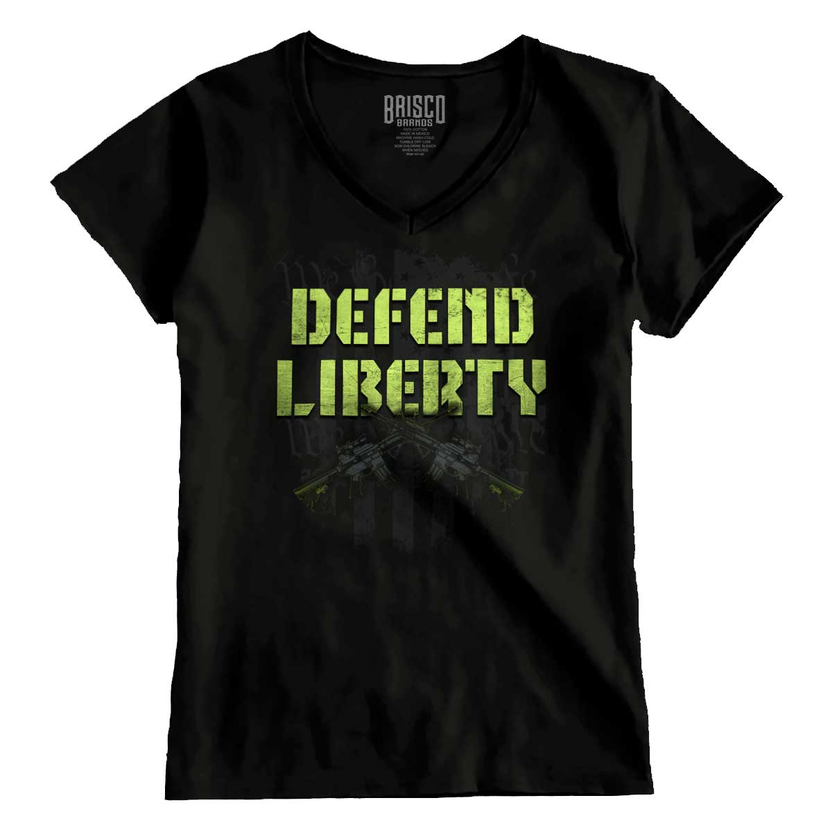 Black1|Defend Liberty Junior Fit V-Neck T-Shirt|Tactical Tees