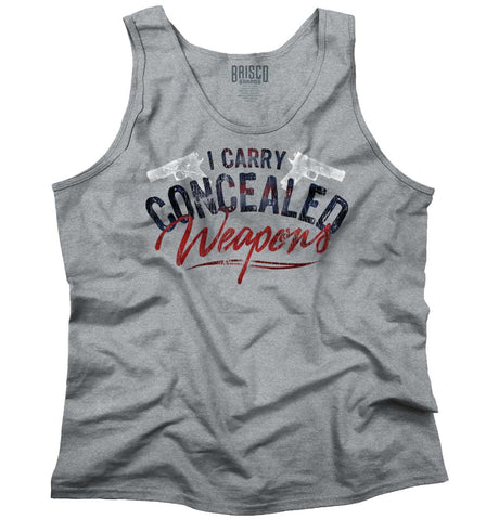 SportGrey|I Carry Concealed Weapons Tank Top|Tactical Tees