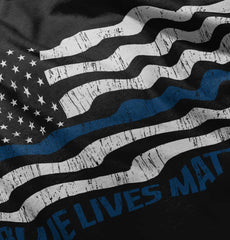 Black|Blue Lives Matter Flag Ladies T-Shirt|Tactical Tees